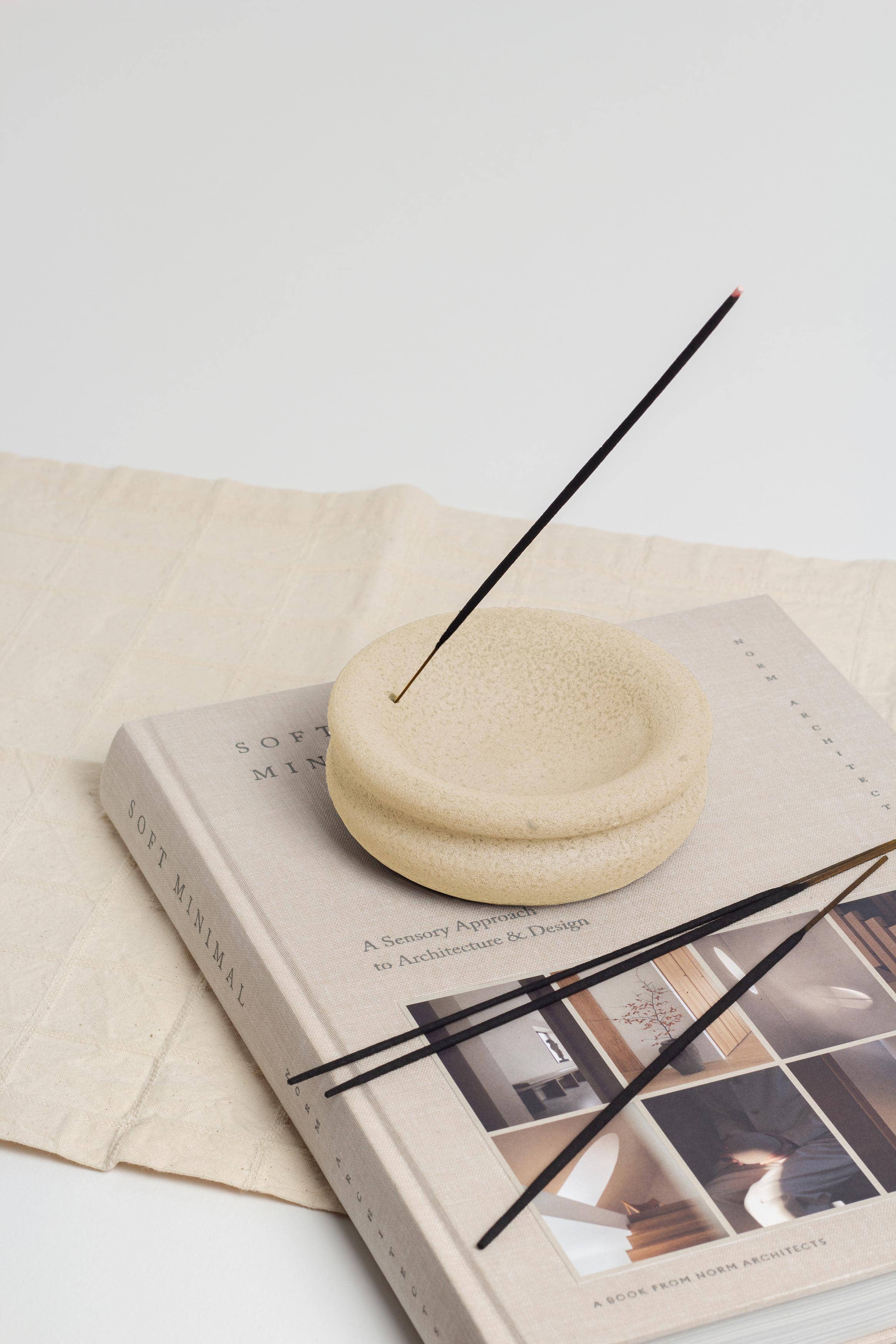 Ceramic Incense Holder - Sand | Lille Shoppe